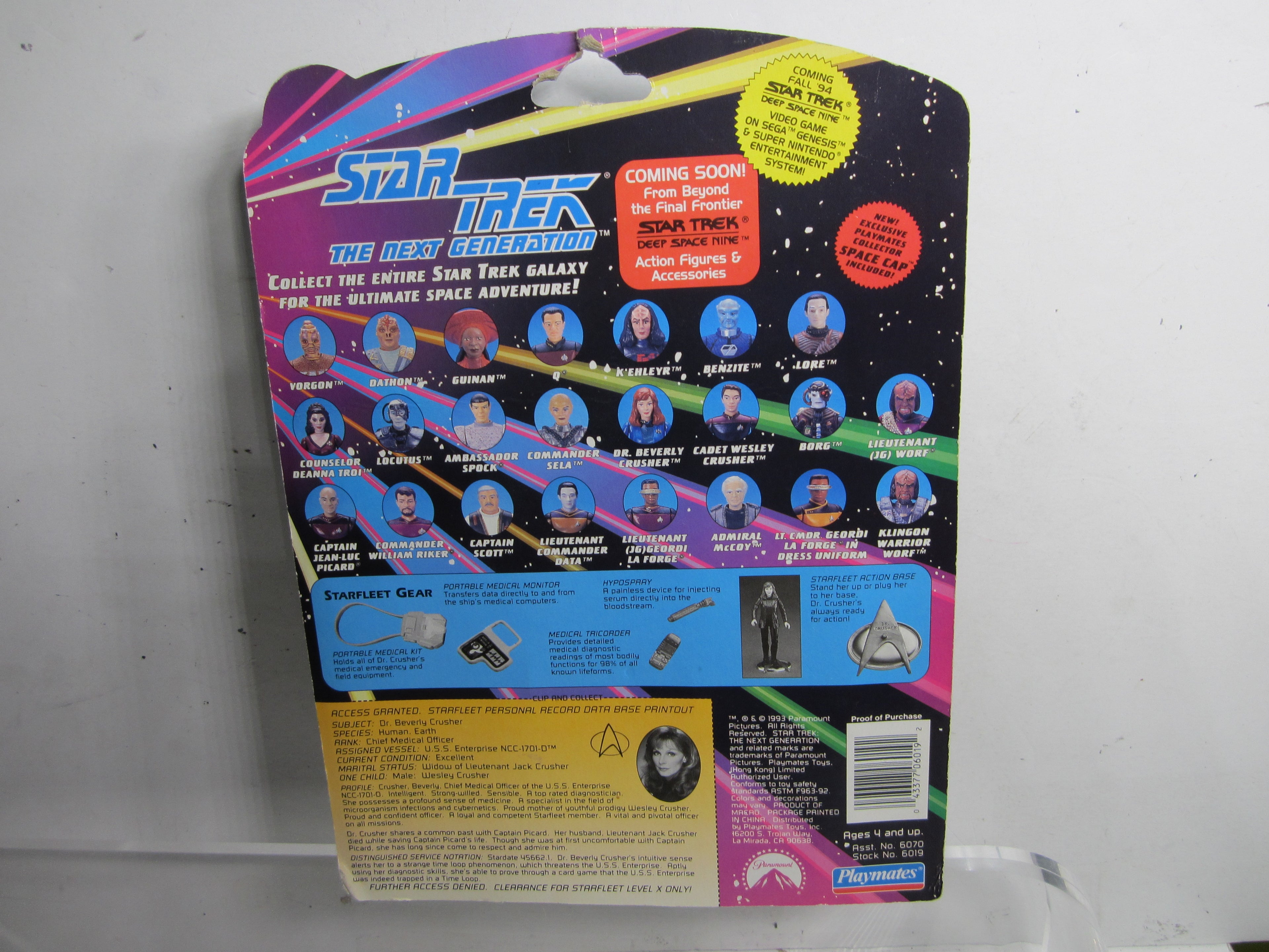 Star trek The Next Generation Action Figure Dr. Beverly Crusher