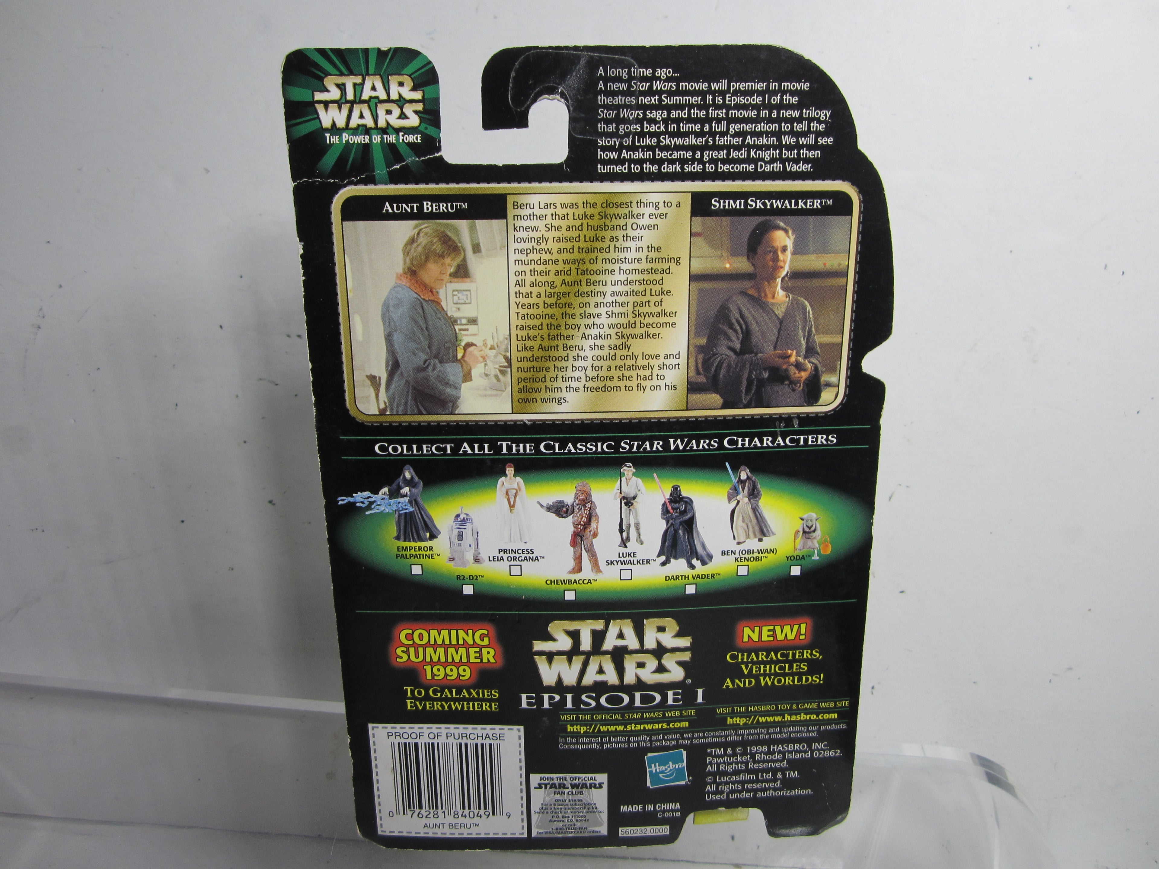 Star Wars Episode I Action Figure Aunt Beru With Droid