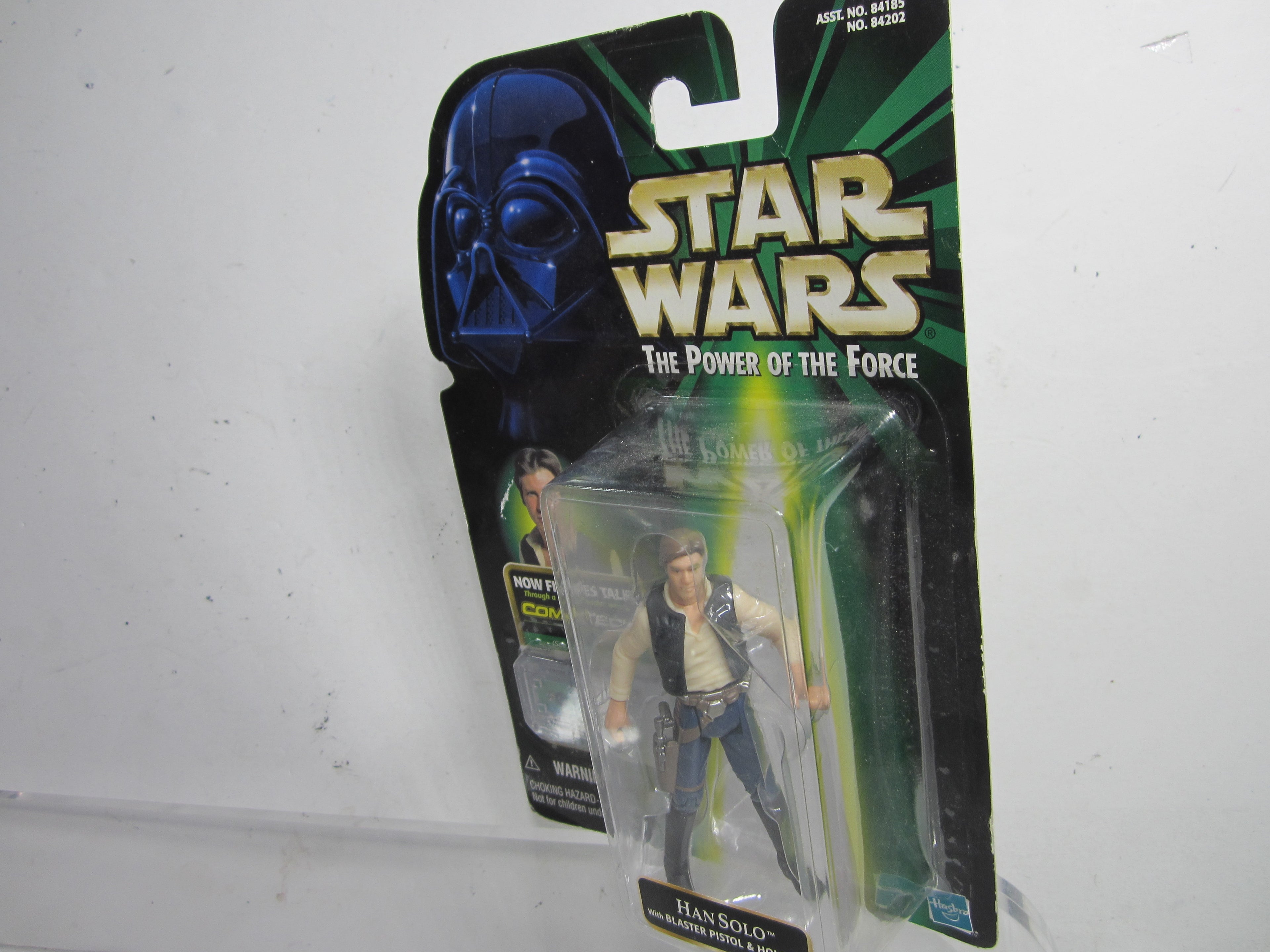 Star Wars The Power of the Force Action Figure Han Solo comm tech Chip